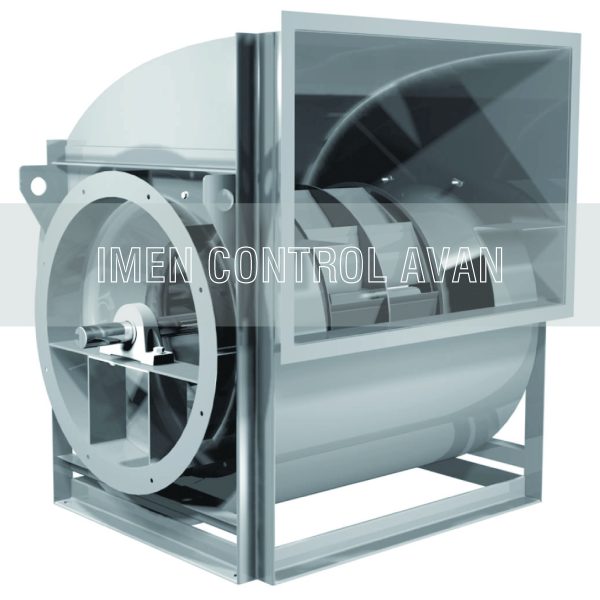 Centrifugal forward fan with belt